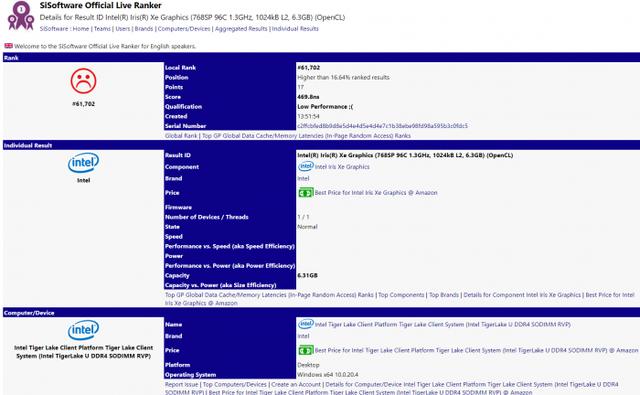 英特尔下一代Iris Xe图形架构曝光 768个核心工作频率1.3 GHz