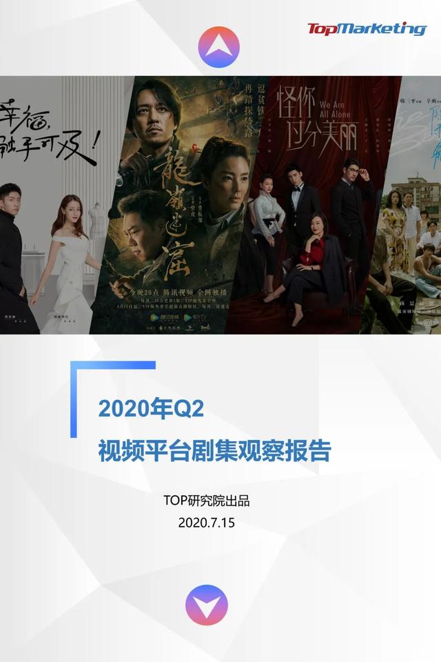 TopMarketing研究院：《2020年Q2视频平台剧集观察报告》
