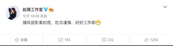 『否认』赵薇方否认离婚 捕风捉影累得慌都好好工作吧