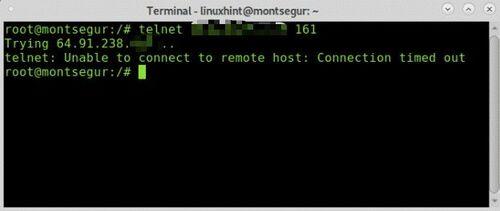 使用telnet测试指定端口的连通性