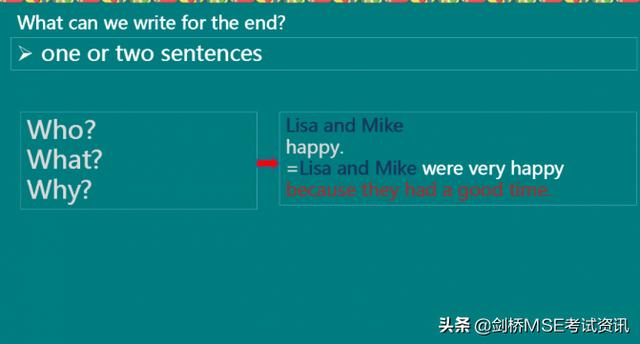 剑桥五级MSE：2020年新版KET看图作文怎么写？