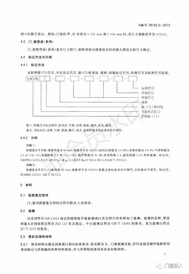 现行铝塑复合门窗国家标准