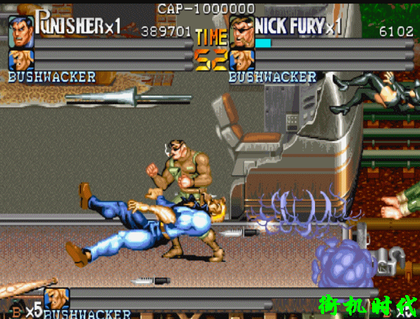 街機(jī)游戲最不思議的復(fù)活，被砍成兩截還能爬起來