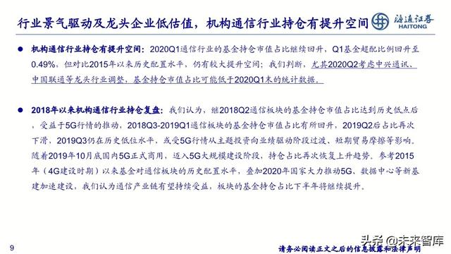通信行业2020年中期投资策略：新基建、大时代，5G、云计算双引擎