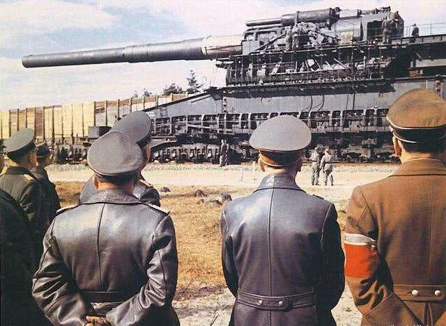 鲜为人知的二战德国千足虫高压炮，射程三百公