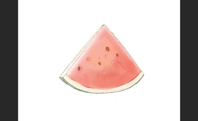 手绘西瓜教程——电脑ps手绘