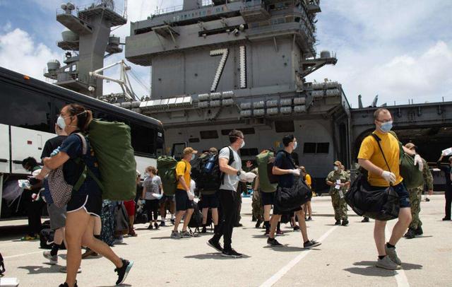 核航母再次沦陷！至少5人被确诊，先前确诊100