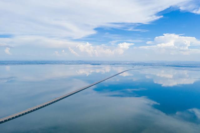 之镜|南京天空之镜石臼湖 这才是碧水共长天一色