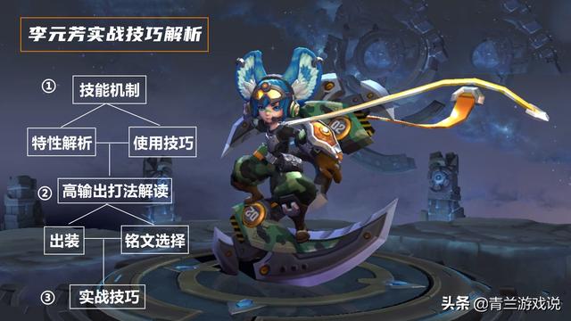 王者荣耀：李元芳实战技巧全解，通过技能机制讲解高输出玩法思路