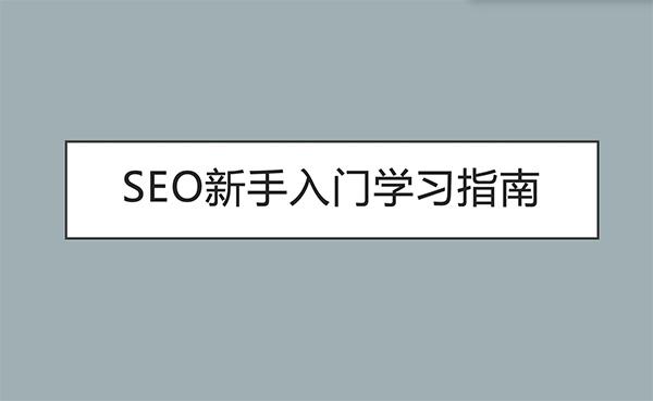 SEO新手入门学习指南「专家建议」