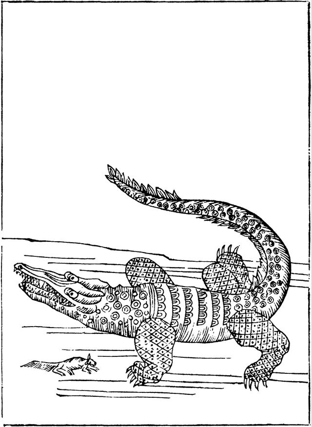 古人眼中的鳄鱼，是一种吃人的妖怪