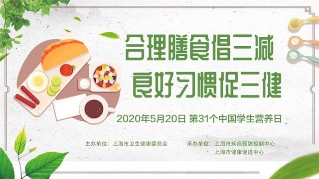 疫情期间你吃对了吗？2020年上海市“全民营养周
