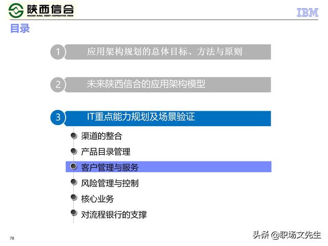 IBM咨询公司客户案例：110页业务发展与IT建设统-规划项目