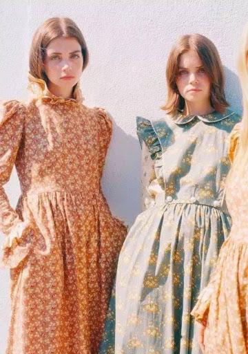 复古的草原裙，来自百年前的古早时尚，秒变甜美田园少女