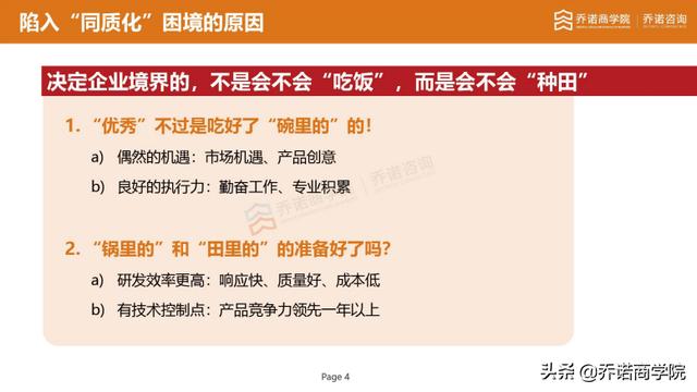 企业走出同质化竞争靠什么？