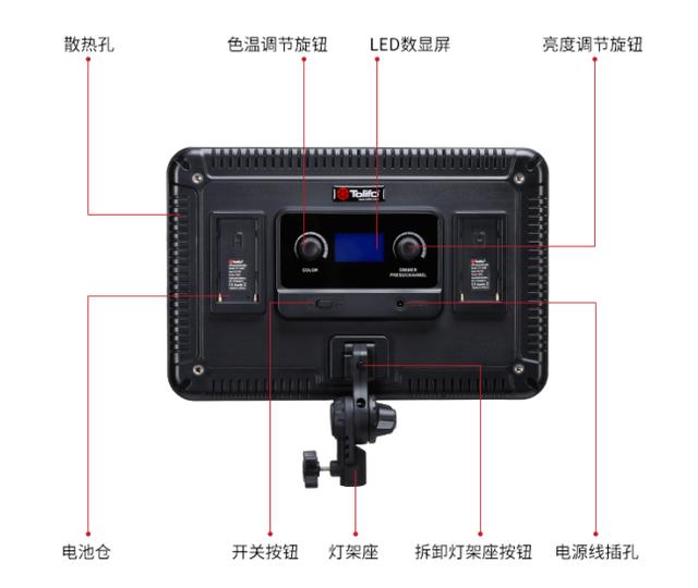 微电影拍摄补光，图立方PT-F60B大功率LED摄影灯平板灯