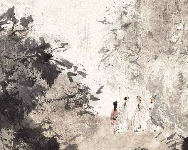 无限江山——傅抱石《观瀑图》