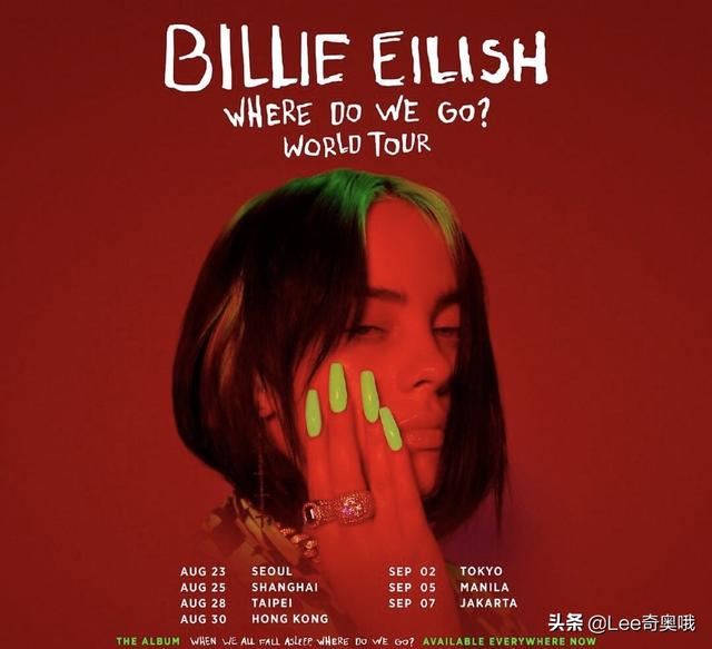 Billie Eilish宣布下周发行新单 你最喜欢碧梨的哪首歌曲呢