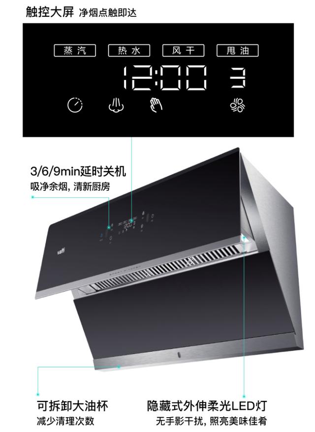 揭秘旗舰级油烟机优化升级之处，华帝独家顶侧