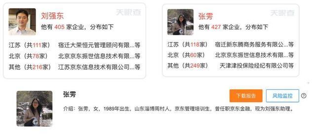 刘强东帝国落幕？背后的女人开始浮出水面，掌管着423家企业