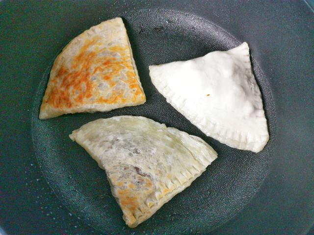 免揉面，适合早餐吃的酥皮馅儿饼，10分钟出锅，厨房小白秒变大厨