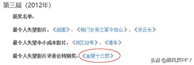 金扫帚奖权威度解析，曾评张艺谋力作为烂片，为热度强行颁奖肖战
