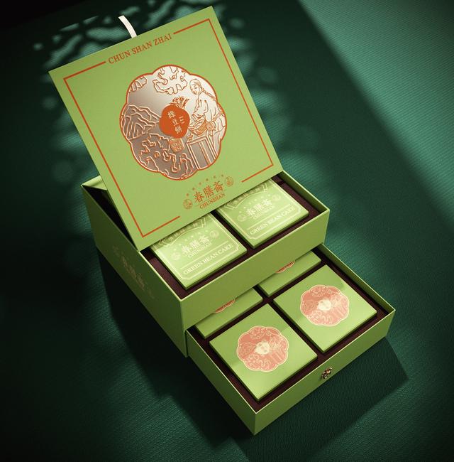 中秋月饼礼盒传承东方传统，太有韵味了…