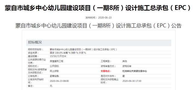 年底前，蒙自要建成8所幼儿园，确保乡镇孩子都有学上