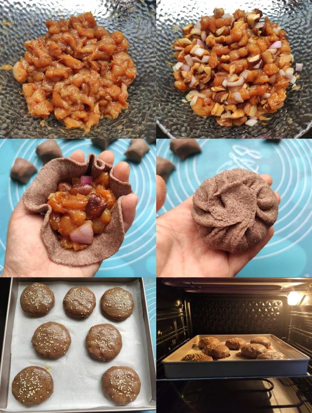 低卡耐饿的全麦鸡肉馅饼，外焦里嫩巨好吃，全麦粉越嚼越香