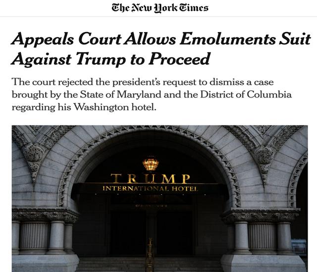 9：6获得通过！特朗普又面临一场官司，这次总统特权也不起作用了