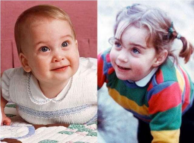 乔治王储长大了一岁，褪去婴儿肥变英俊小少年，眉眼间像凯特王妃