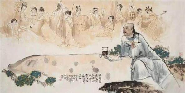 僧人出上联“三更挑水，担回两轮明月”，书生