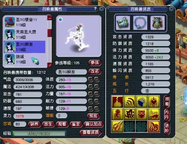 梦幻西游：109神威冠军天宫展示丨愤怒无级别腰带+5件双蓝字装备