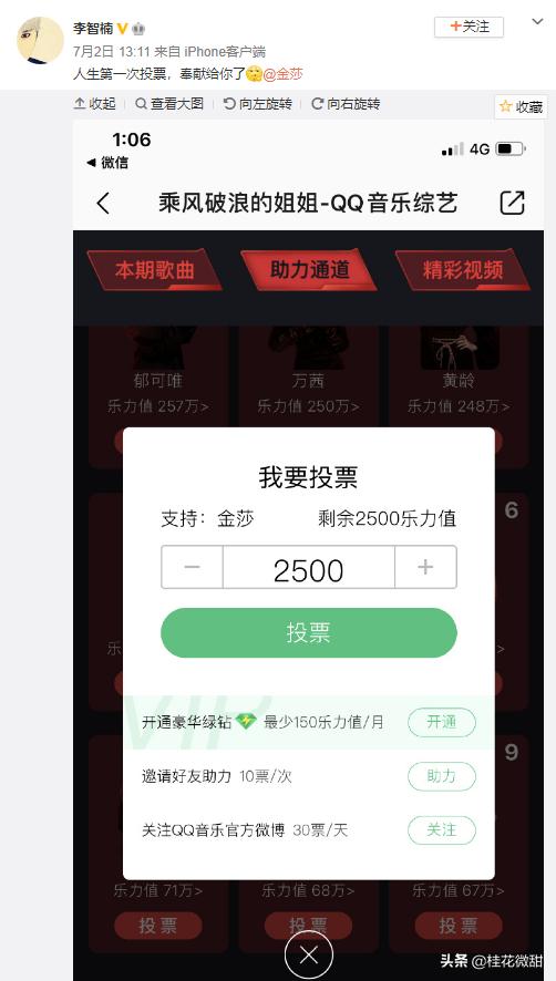 「投票」李智楠给金莎投票 蓝菲琳石延枫《十八岁的天空》超长售后掀回忆杀
