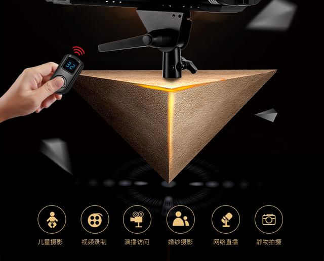 圖立方攝影燈200W常亮LED補(bǔ)光燈兒童攝影燈電影燈視頻攝像太陽(yáng)燈