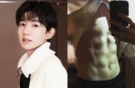 Wang Yuan has 8 flesh, jacket lifts flee in terrorfry in deep fat or oil of Man of abdominal muscle