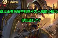 盘点那些王者荣耀中不为人知的小技巧，你知道几个？