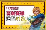 英雄联盟手游：12月情报，首发英雄已增加至41位，是否有你的本命