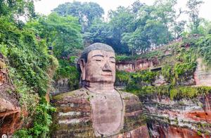 71 meters of the world's greatest happy Shandafo, abdomen of bosom of big figure of Buddha splits r