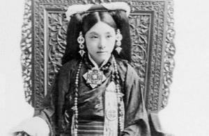 A group of old photographs: The Tibet before liberating, mastiff of aristocratic girl, Helot, Lama,