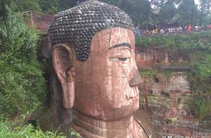 Uncover, big Buddha of happy hill of well-known view area swims one day 