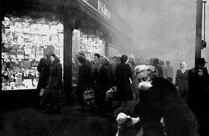 Old photograph, the incident of London mist haze o