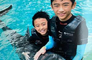 Zhang Baizhi basks in two sons and cowfish to clos