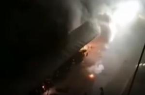 Shenzhen: 40 seconds 20 explode! Electric car spon