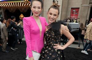 Zhang Ziyi is pink long skirt appears " Gesila 2 