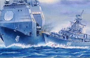 Shameless beauty naval vessel enters Nanhai again, chinese navy does not eliminate to strike beautif