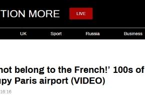 Hundreds " black vest " French airport protest, 