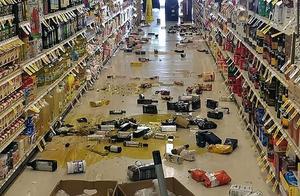 The California austral the United States produces highway of 6.4 class earthquake to appear a large