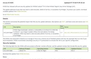 NVIDIA conceals user rehabilitate flaw: Aleatoric and baleful code can be implemented in Tegra chip