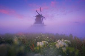 Photography | I filmed in mist Dutch windmill, the